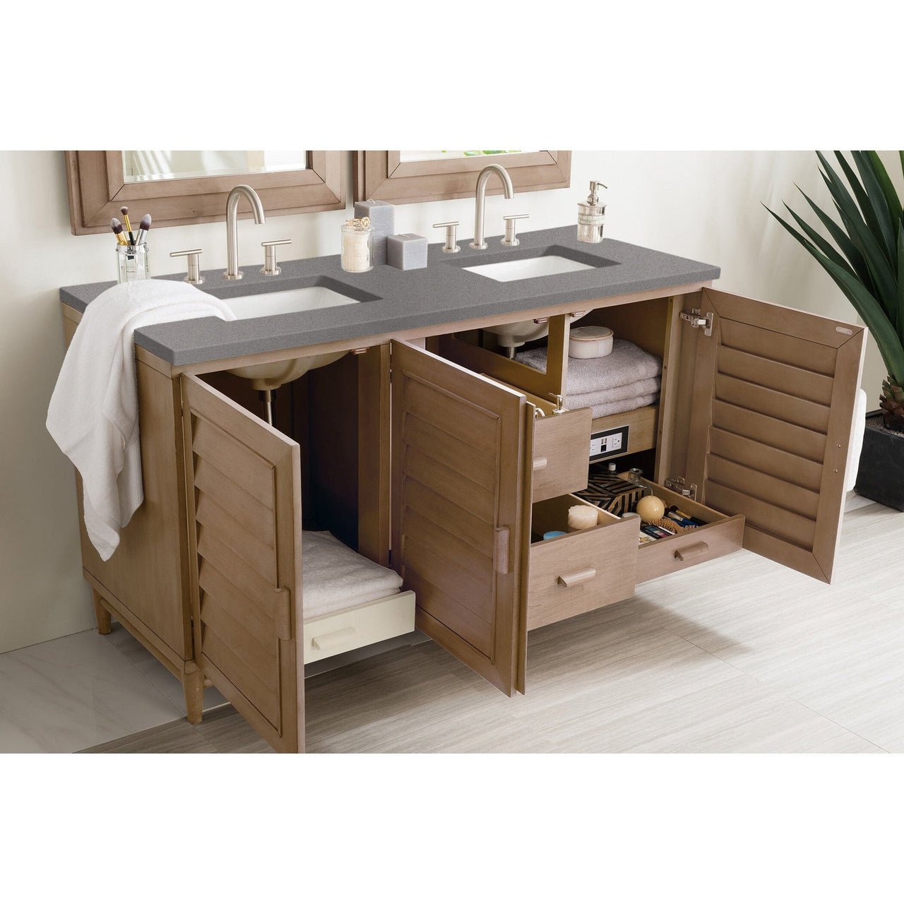 James Martin Portland 60" Double Vanity Vanity James Martin 