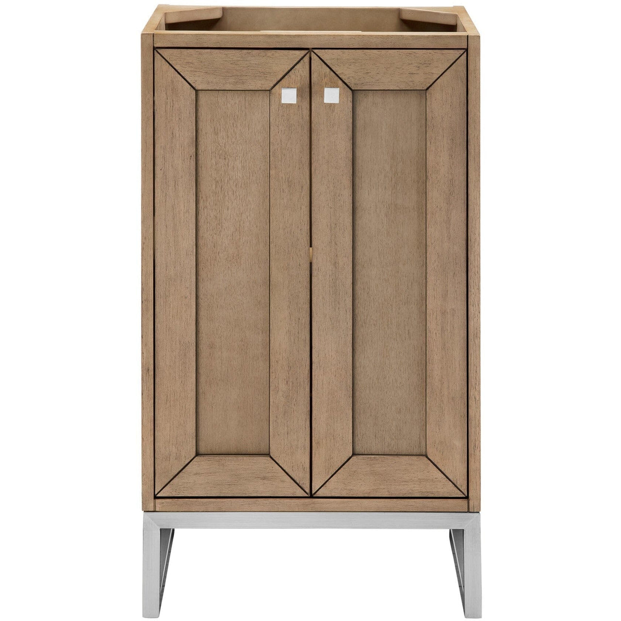 James Martin Chianti 20" Single Vanity Vanity James Martin Whitewashed Walnut - Brushed Nickel Cabinet Only 