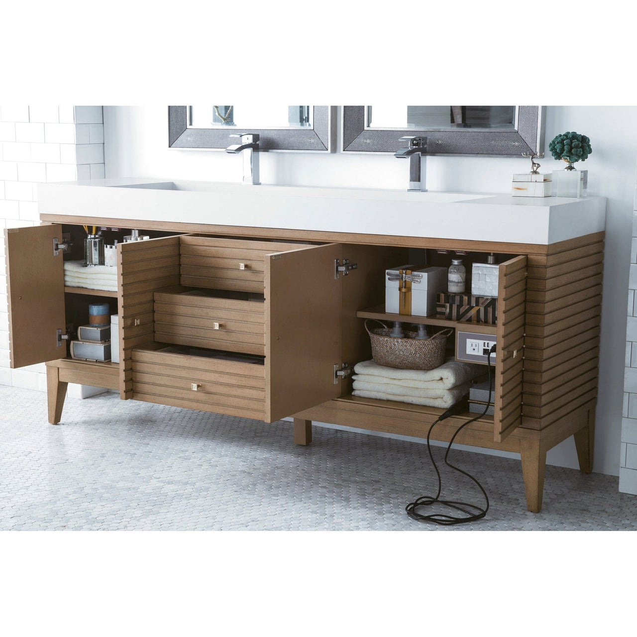 James Martin Linear 72" Double Vanity Vanity James Martin 