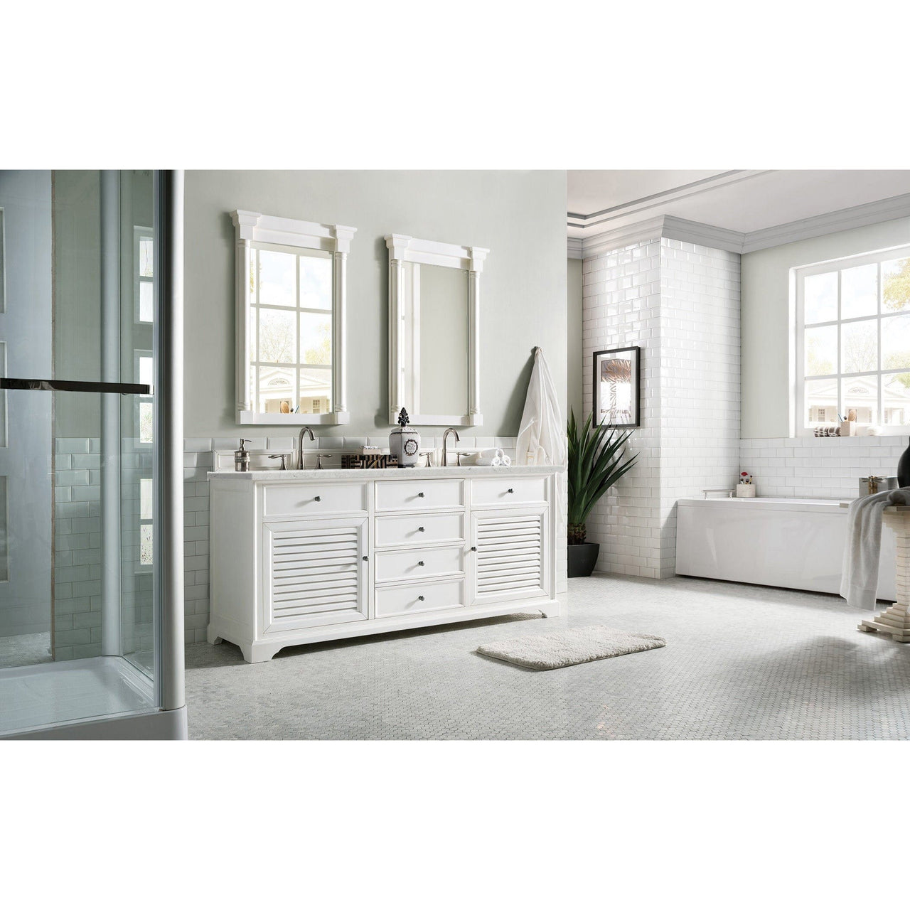 James Martin Savannah 72" Double Vanity Vanity James Martin 