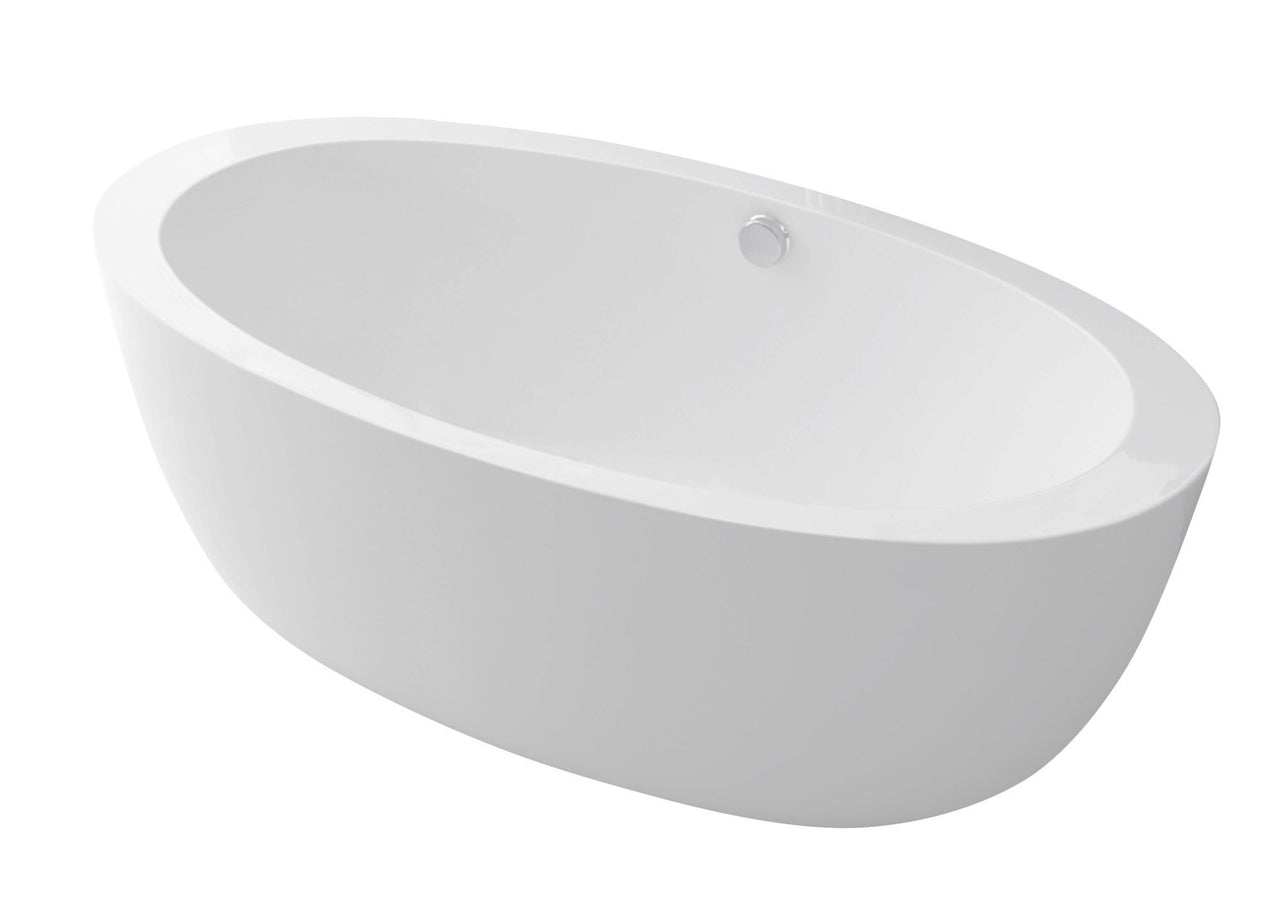 ANZZI Yield Series 5.58 ft. Freestanding Bathtub in White FreeStanding Bathtub ANZZI 