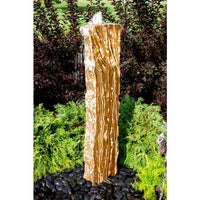Thumbnail for Real Stone Fountains BTTBK028 Black Canyon Onyx Artisan Rock Fountain Fountain Blue Thumb 