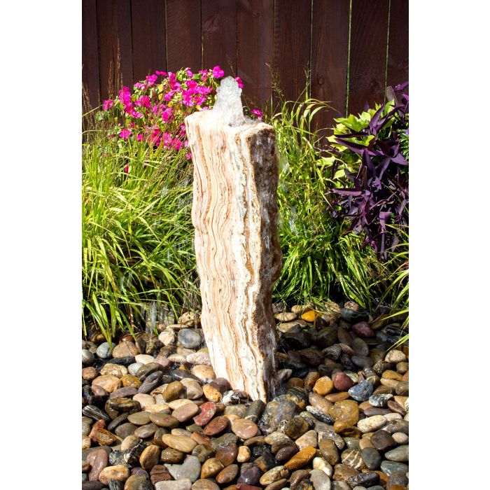 Real Stone Fountains BTTBK032 Desert Onyx Artisan Rock Fountain Fountain Blue Thumb 