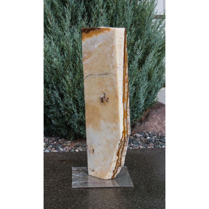 Real Stone Fountains BTTBK039 Grand Canyon Red Onyx Artisan Rock Fountain Fountain Blue Thumb 
