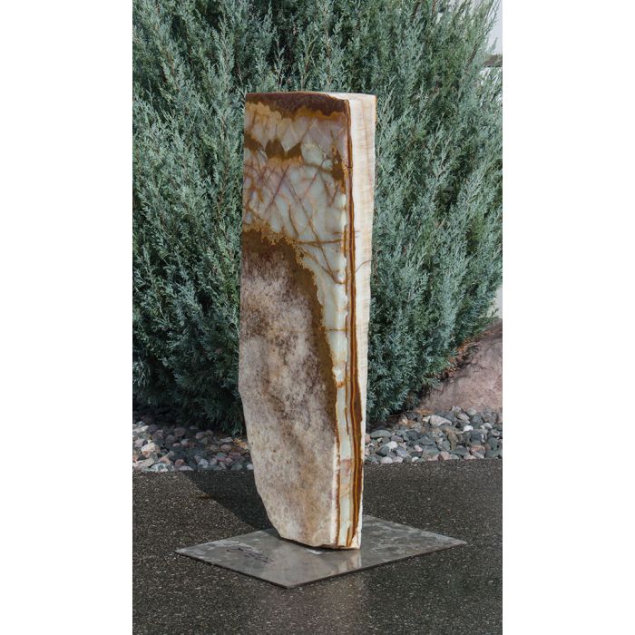 Real Stone Fountains BTTBK039 Grand Canyon Red Onyx Artisan Rock Fountain Fountain Blue Thumb 
