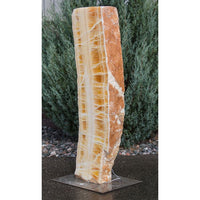 Thumbnail for Real Stone Fountains BTTBK040 Sunrise Onyx Artisan Rock Fountain Fountain Blue Thumb 