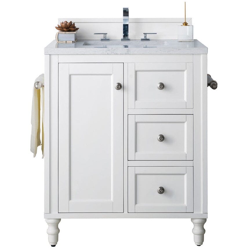 James Martin Copper Cove Encore 30" Single Vanity Vanity James Martin Bright White Cabinet Only 