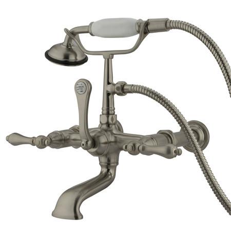 Kingston Brass Vintage Wall Mount Clawfoot Tub Filler with Hand Shower Clawfoot Tub Filler Kingston Brass 