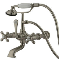 Thumbnail for Kingston Brass Vintage Wall Mount Clawfoot Tub Filler with Hand Shower Clawfoot Tub Filler Kingston Brass 