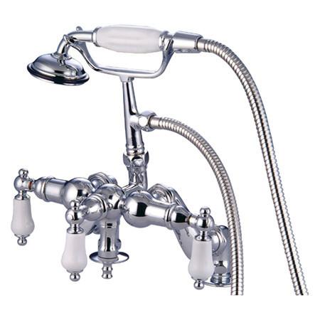 Kingston Brass Vintage Deck Mount Clawfoot Tub Filler with Hand Shower Clawfoot Tub Filler Kingston Brass 