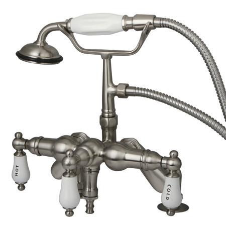 Kingston Brass Vintage Deck Mount Clawfoot Tub Filler with Hand Shower Clawfoot Tub Filler Kingston Brass 