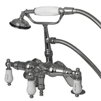 Thumbnail for Kingston Brass Vintage Deck Mount Clawfoot Tub Filler with Hand Shower Clawfoot Tub Filler Kingston Brass 