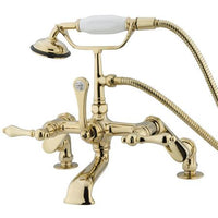 Thumbnail for Kingston Brass Vintage Deck Mount Clawfoot Tub Filler with Hand Shower Clawfoot Tub Filler Kingston Brass 