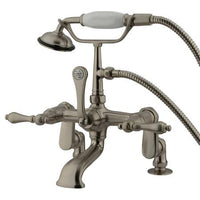 Thumbnail for Kingston Brass Vintage Deck Mount Clawfoot Tub Filler with Hand Shower Clawfoot Tub Filler Kingston Brass 