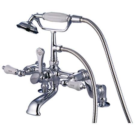 Kingston Brass Vintage Deck Mount Clawfoot Tub Filler with Hand Shower Clawfoot Tub Filler Kingston Brass 