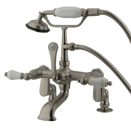 Kingston Brass Vintage Deck Mount Clawfoot Tub Filler with Hand Shower Clawfoot Tub Filler Kingston Brass 