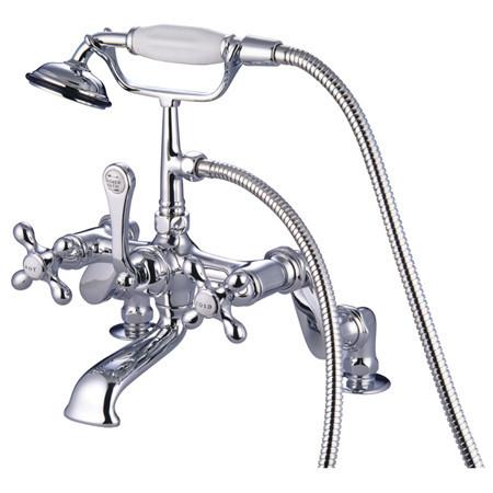 Kingston Brass Vintage Deck Mount Clawfoot Tub Filler with Hand Shower Clawfoot Tub Filler Kingston Brass 