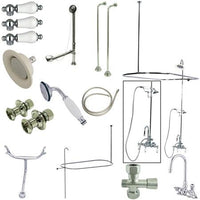 Thumbnail for Kingston Brass Vintage Clawfoot Tub Package with High Rise Goose Neck Clawfoot Tub Set Kingston Brass 