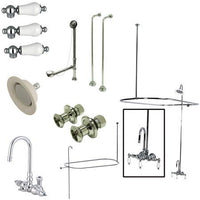 Thumbnail for Kingston Brass Vintage Clawfoot Tub Package with High Rise Goose Neck Clawfoot Tub Set Kingston Brass 