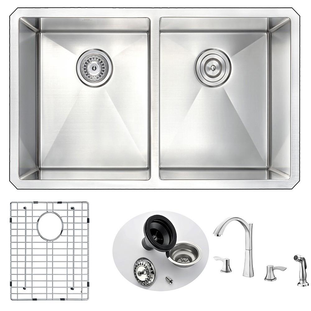 ANZZI VANGUARD Series K32192A-032B Kitchen Sink Kitchen Sink ANZZI 