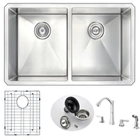 Thumbnail for ANZZI VANGUARD Series K32192A-032B Kitchen Sink Kitchen Sink ANZZI 