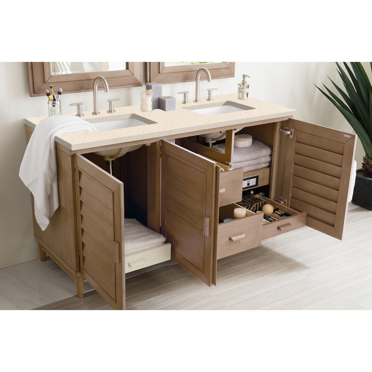 James Martin Portland 60" Double Vanity Vanity James Martin 