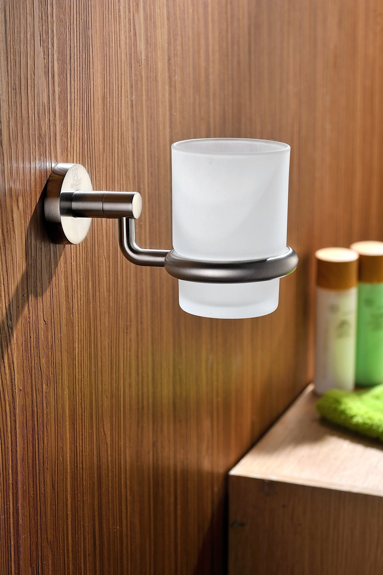 ANZZI Caster Series Toothbrush Holder in Brushed Nickel Toothbrush Holder ANZZI 