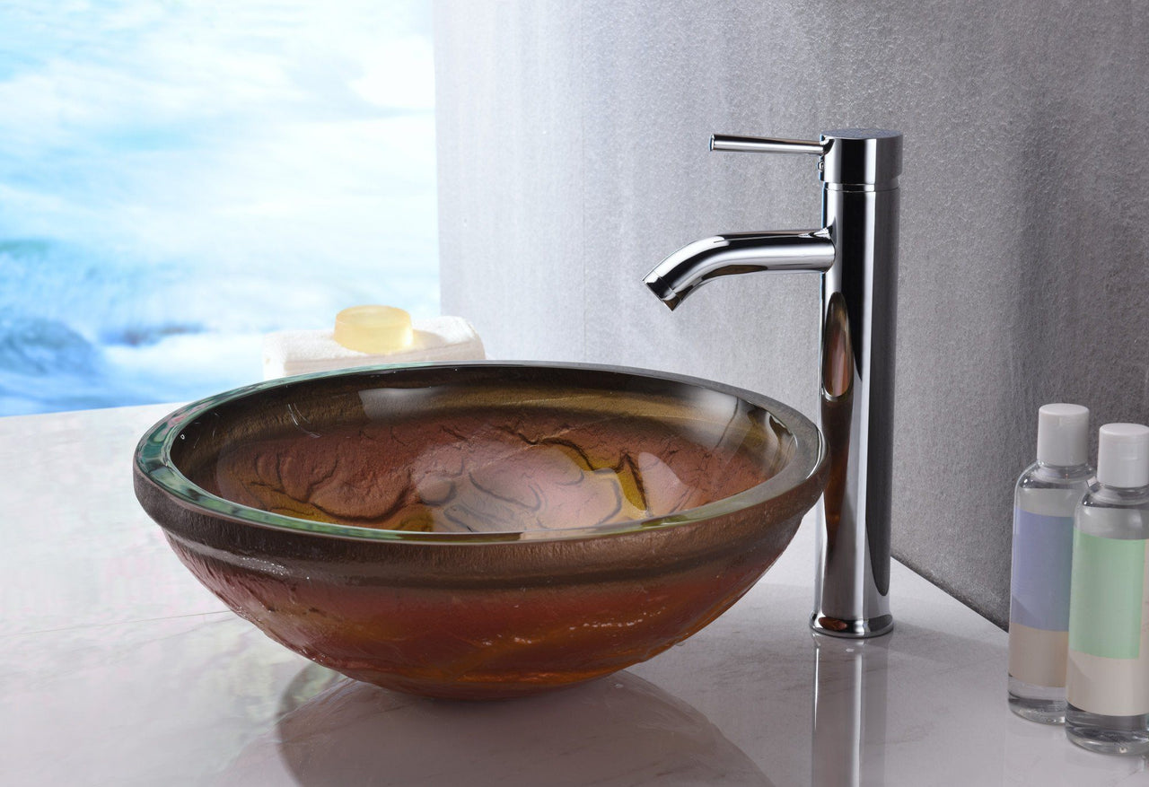 ANZZI Alto Series LS-AZ218 Vessel Sink - Glass Bathroom Sink ANZZI 