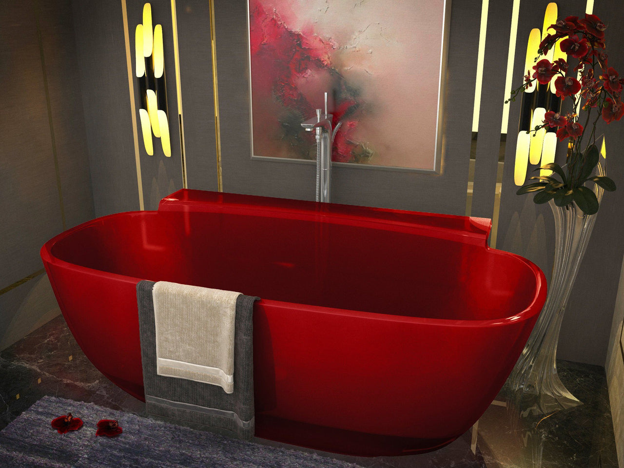 ANZZI Vida FT-AZ523R FreeStanding Bathtub FreeStanding Bathtub ANZZI 
