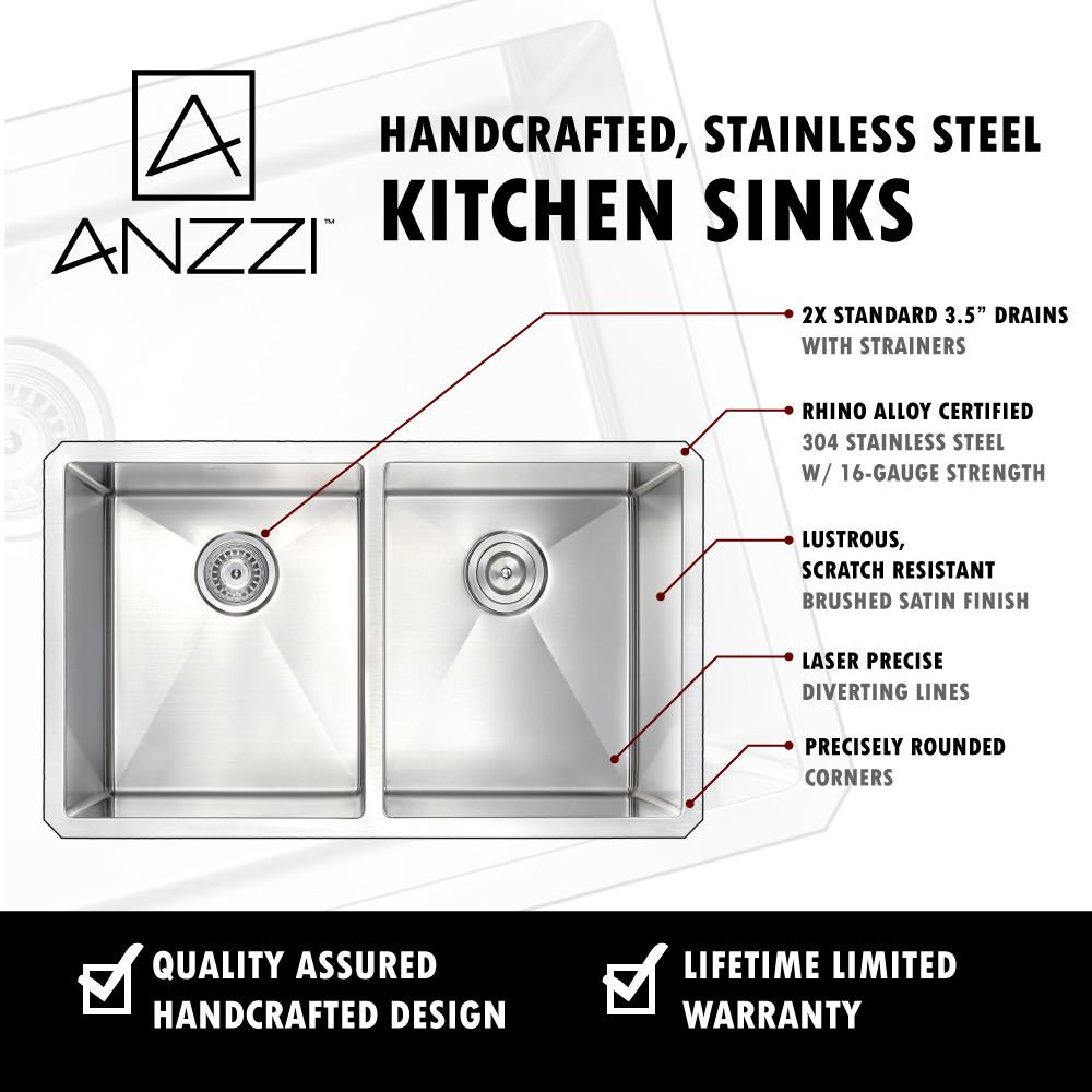 ANZZI VANGUARD Series K32192A-031 Kitchen Sink Kitchen Sink ANZZI 