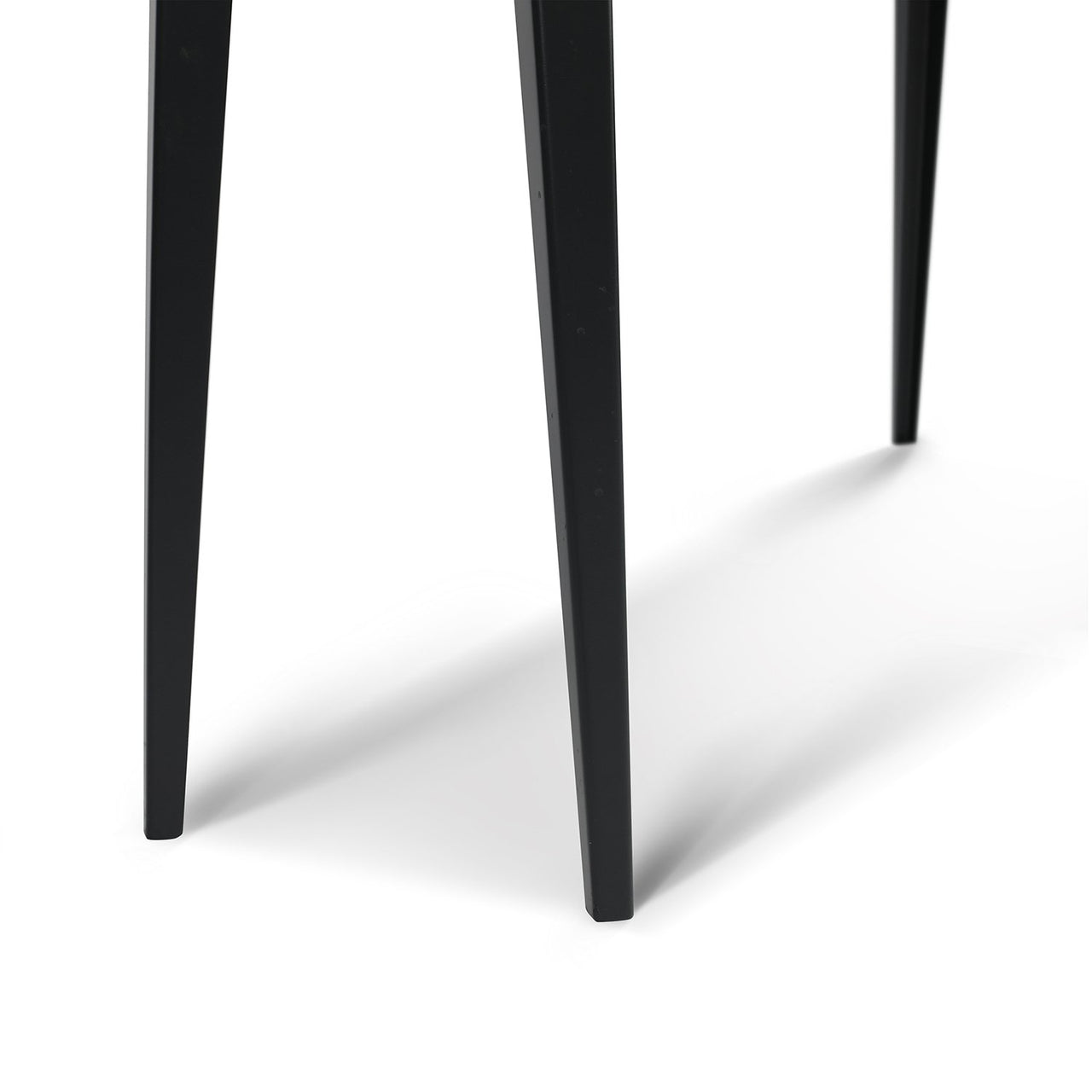 Campo 53" Rectangular Italian Carrara White Marble Console Table with Metal Legs Console Table The Bianco Collection 