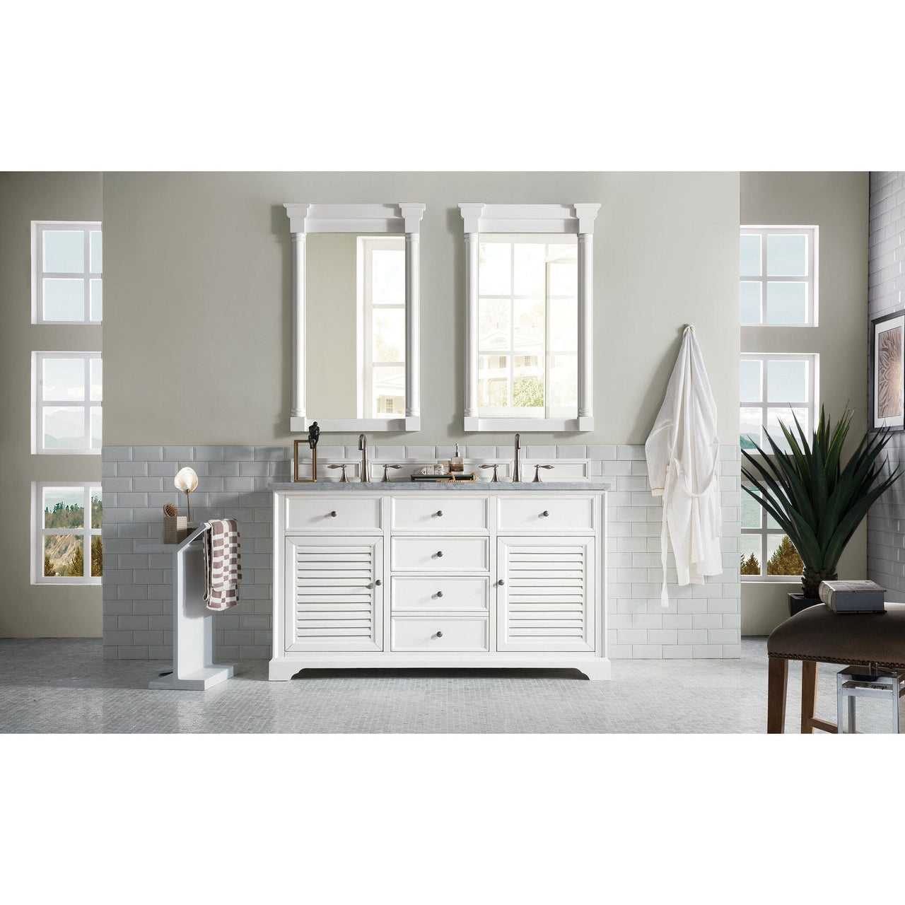 James Martin Savannah 60" Double Vanity Vanity James Martin 