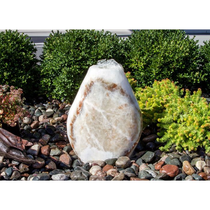 Real Stone Fountains ABART6318 18″ Red Onyx - Almond Fountain Kit Fountain Blue Thumb 