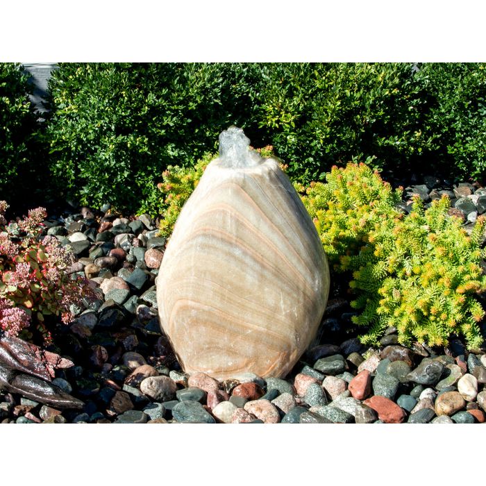 Real Stone Fountains ABART6218 18″ Yellow Onyx - Almond Fountain Kit Fountain Blue Thumb 