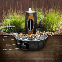 Thumbnail for Real Stone Fountains BTTBK039 Grand Canyon Red Onyx Artisan Rock Fountain Fountain Blue Thumb 