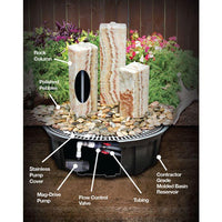 Thumbnail for Real Stone Fountains ABART3200 Moonstone Smooth Fountain Fountain Blue Thumb 