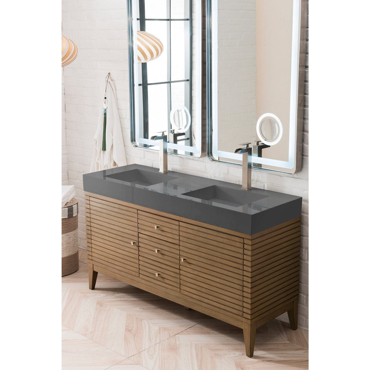 James Martin Linear 59" Double Vanity Vanity James Martin 
