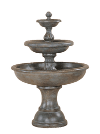 Thumbnail for Mantova Three Tier Cast Stone Outdoor Garden Fountain Fountain Tuscan 