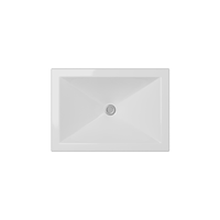 Thumbnail for Cantrio Vitreous China Semi Recessed PS-111 Top Mount Bathroom Sink Ceramic Series Cantrio 