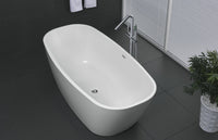 Thumbnail for ANZZI Bridge Series 5.58 ft. Freestanding Bathtub in White FreeStanding Bathtub ANZZI 