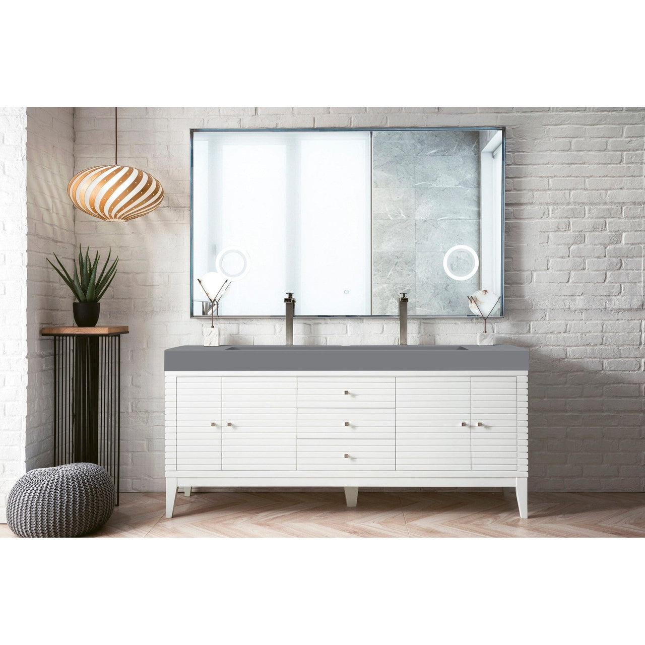 James Martin Linear 72" Double Vanity Vanity James Martin 