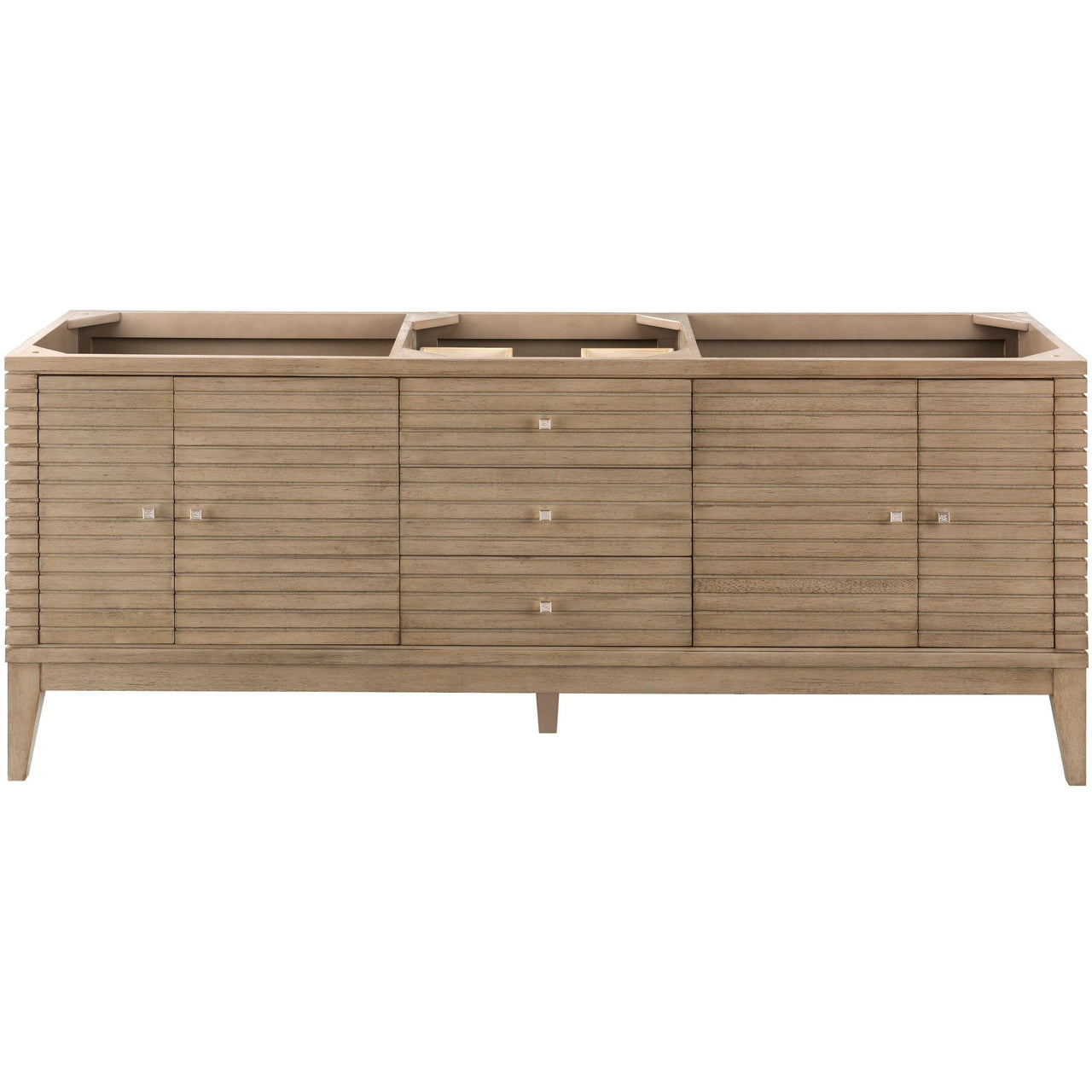 James Martin Linear 72" Double Vanity Vanity James Martin Whitewashed Walnut Cabinet Only 