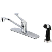 Thumbnail for Kingston Brass FB0572 8-inch Centerset Kitchen Faucet, Polished Chrome Kitchen Faucet Kingston Brass 