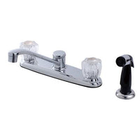 Thumbnail for Kingston Brass FB112 8-inch Centerset Kitchen Faucet, Polished Chrome Kitchen Faucet Kingston Brass 