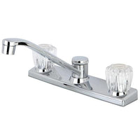 Thumbnail for Kingston Brass FB121 8-inch Centerset Kitchen Faucet, Polished Chrome Kitchen Faucet Kingston Brass 