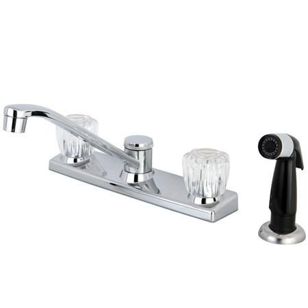 Kingston Brass FB122 8-inch Centerset Kitchen Faucet, Polished Chrome Kitchen Faucet Kingston Brass 