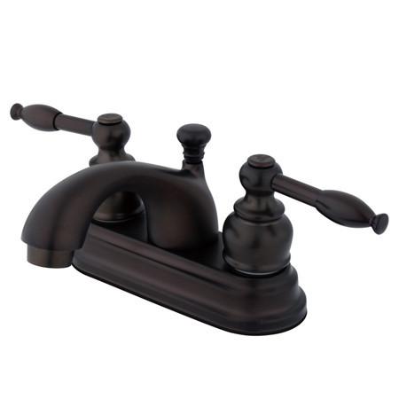 Kingston Brass FB2605KL 4-inch centerset Lavatory Faucet, Oil Rubbed Bronze Bathroom Faucet Kingston Brass 