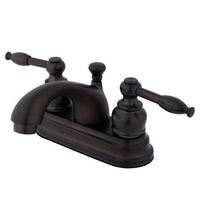 Thumbnail for Kingston Brass FB2605KL 4-inch centerset Lavatory Faucet, Oil Rubbed Bronze Bathroom Faucet Kingston Brass 
