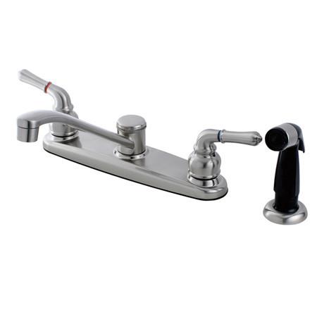 Kingston Brass FB272SN 8-inch Centerset Kitchen Faucet, Satin Nickel Kitchen Faucet Kingston Brass 