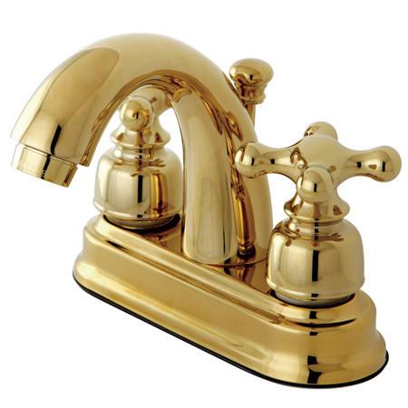 Kingston Brass Restoration 4-inch centerset Lavatory Faucet, Polished Brass Bathroom Faucet Kingston Brass 